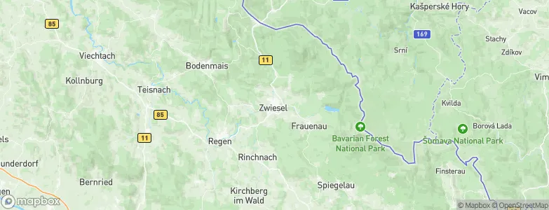 Zwiesel, Germany Map