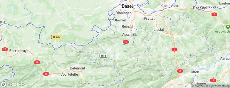 Zwingen, Switzerland Map