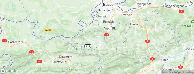Zwingen, Switzerland Map