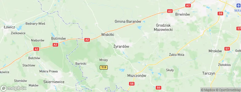Żyrardów, Poland Map