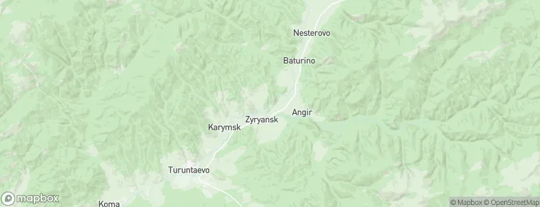Zyryansk, Russia Map