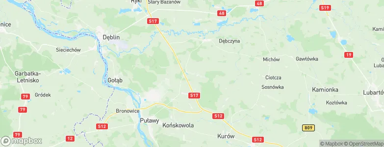 Żyrzyn, Poland Map