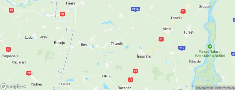 Zăvoaia, Romania Map