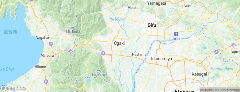 Ōgaki, Japan Map