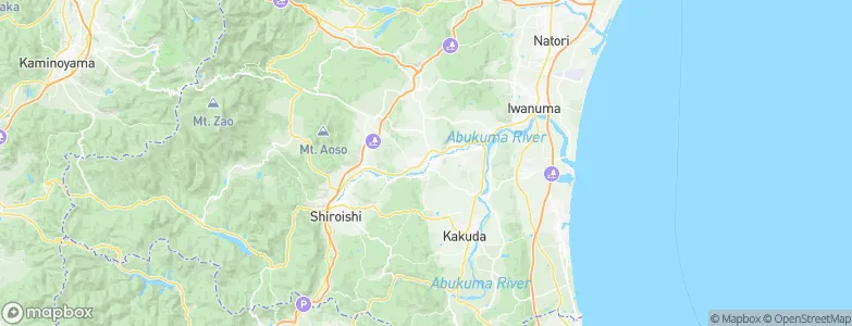 Ōkawara, Japan Map
