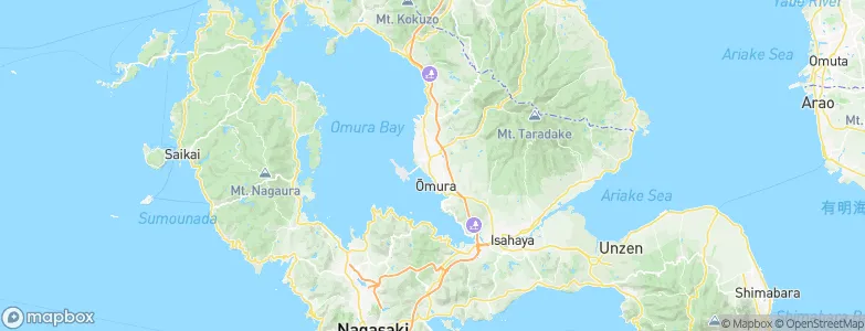 Ōmura, Japan Map