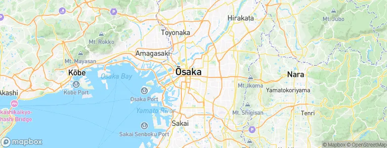 Ōsaka, Japan Map