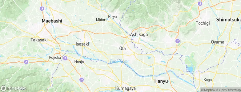 Ōta, Japan Map
