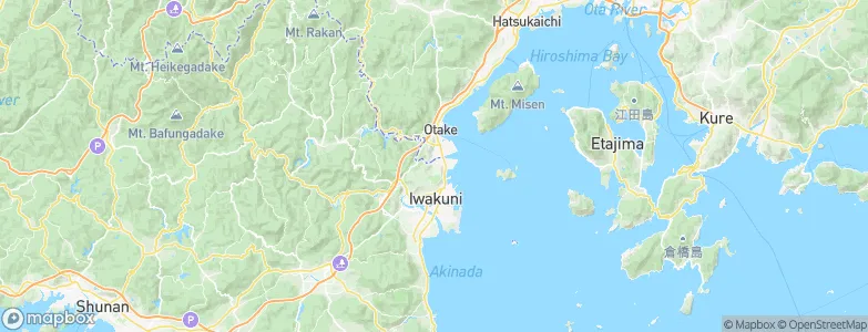 Ōtake, Japan Map