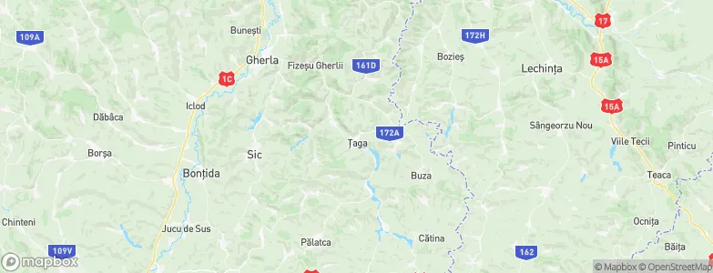 Ţaga, Romania Map