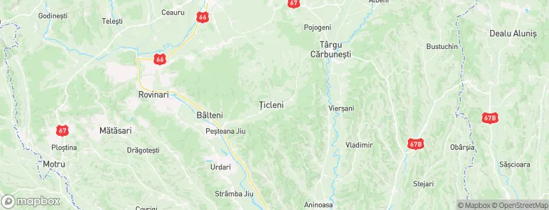 Ţicleni, Romania Map
