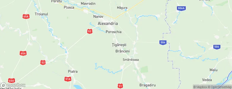 Ţigăneşti, Romania Map