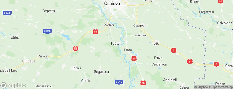Ţuglui, Romania Map