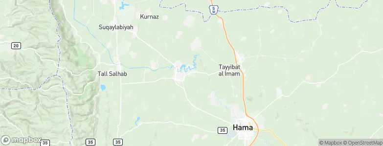 Ḩalfāyā, Syria Map