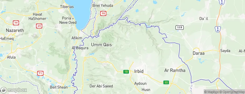 Ḩātim, Jordan Map